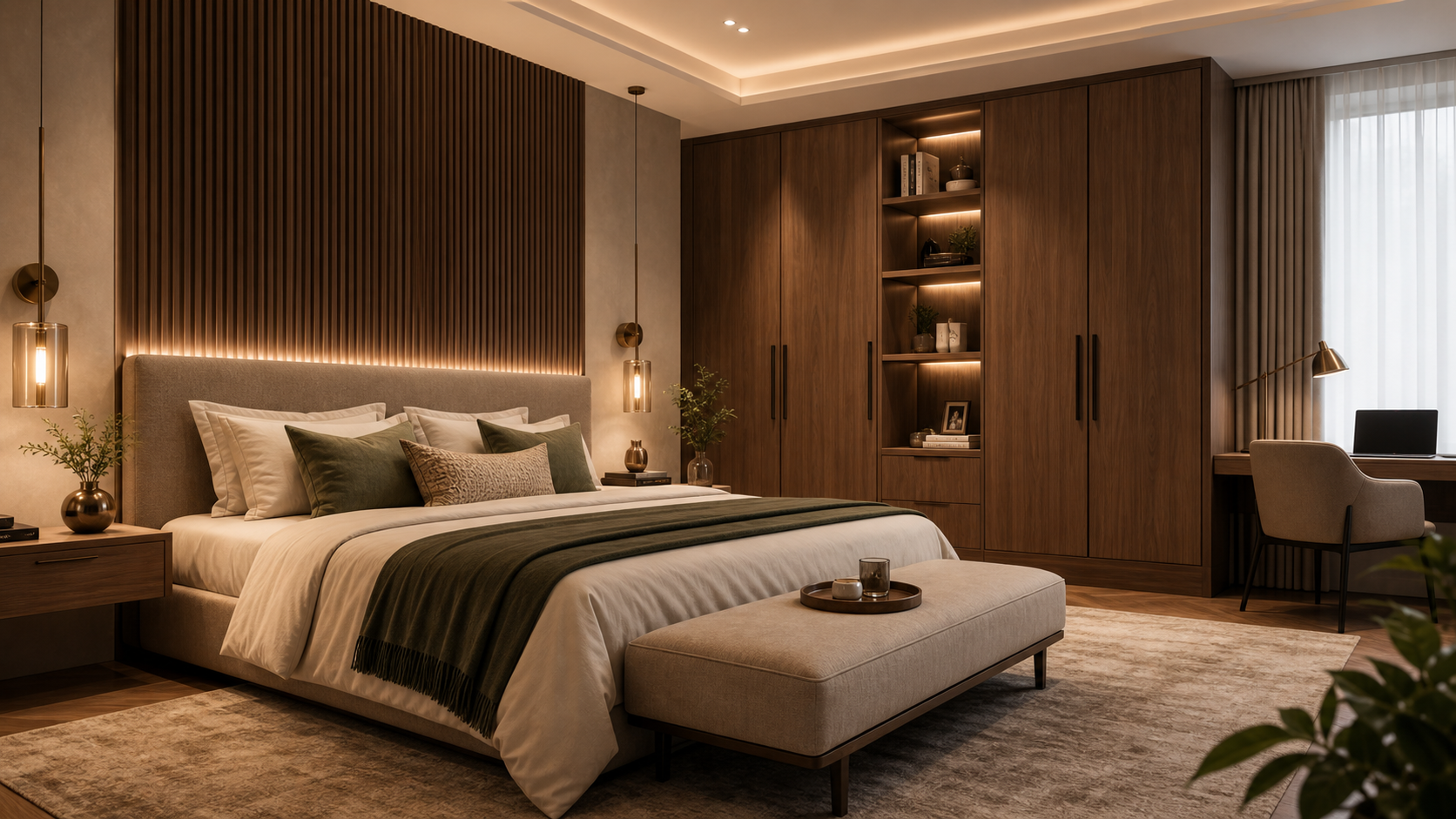 Luxury bedroom interior design